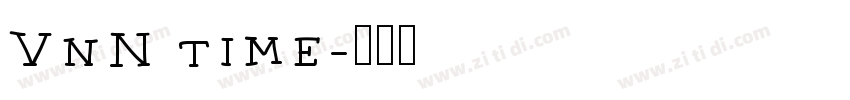 VnN time字体转换